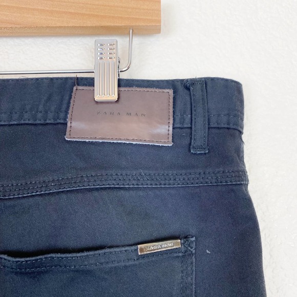 Zara Pants Zara Man Black Slim Fit Stretch Chino Pants Size 36